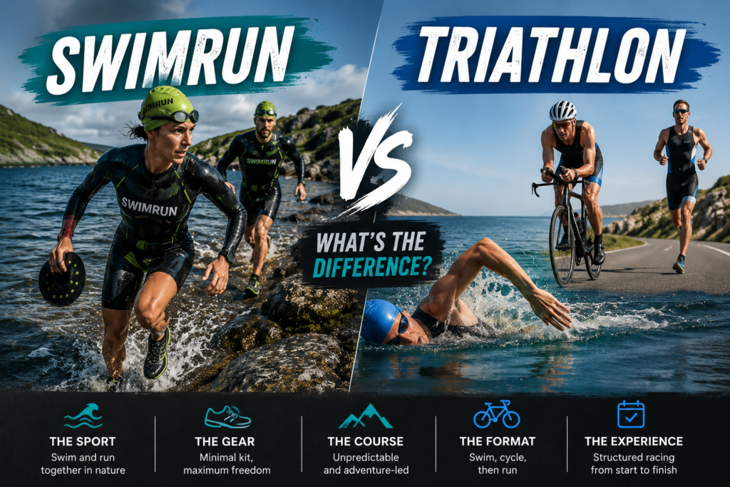 SWIMRUN vs triathlon thumbnail beMagicHUB